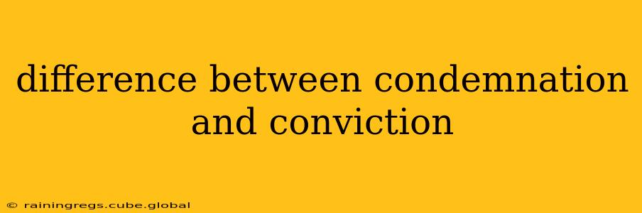 difference between condemnation and conviction