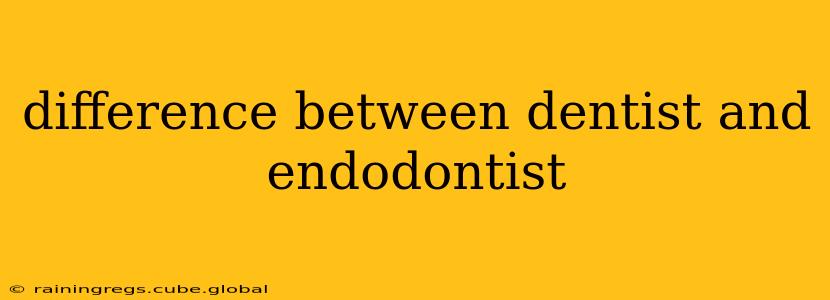 difference between dentist and endodontist