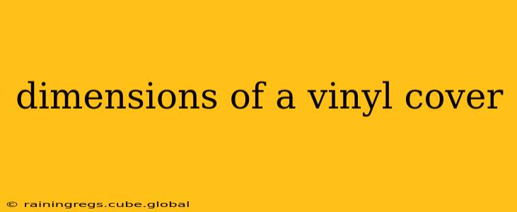 dimensions of a vinyl cover