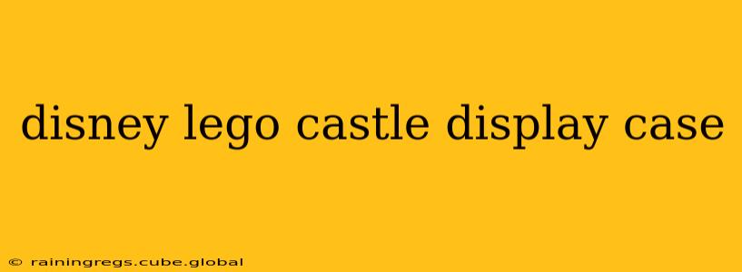 disney lego castle display case