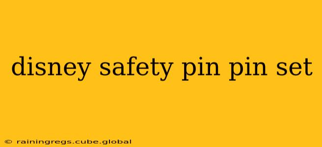 disney safety pin pin set