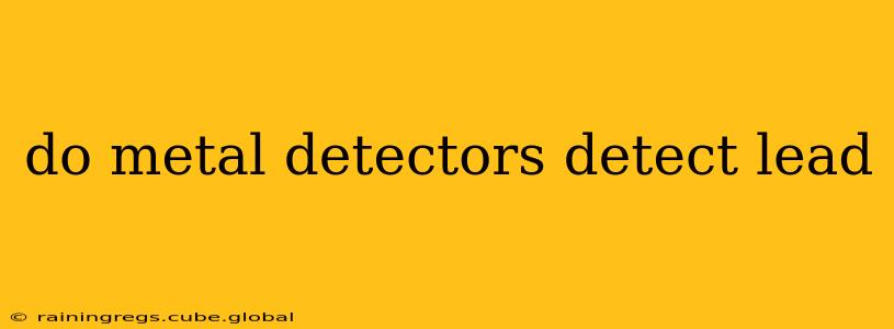 do metal detectors detect lead
