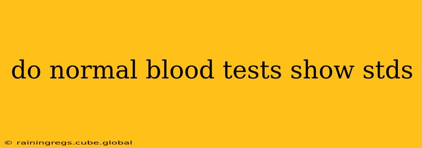 do normal blood tests show stds