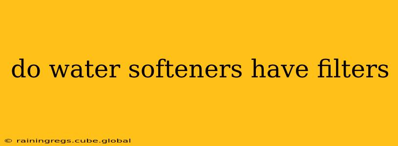 do water softeners have filters
