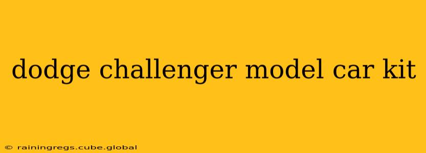 dodge challenger model car kit