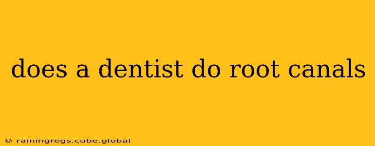 does a dentist do root canals