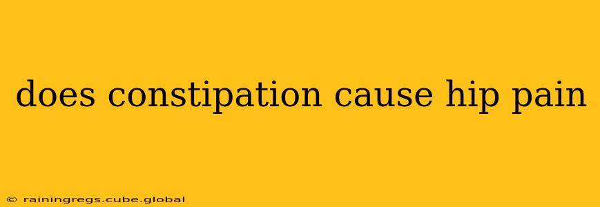 does constipation cause hip pain