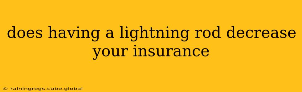 does having a lightning rod decrease your insurance