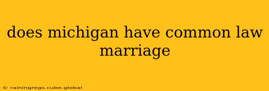 does michigan have common law marriage