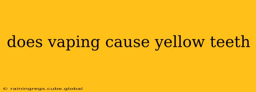 does vaping cause yellow teeth