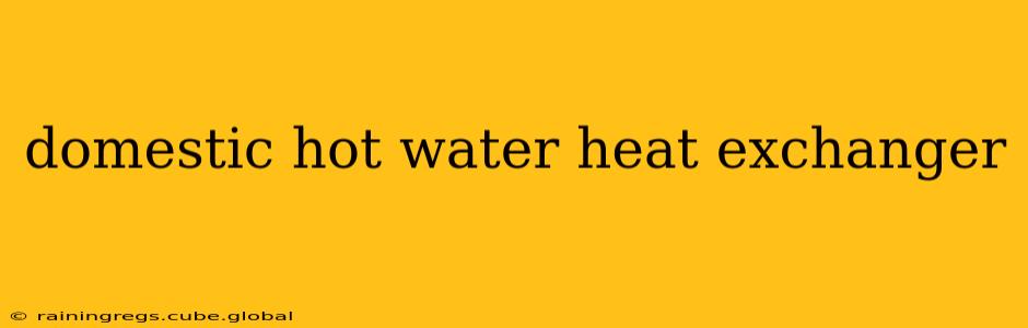 domestic hot water heat exchanger