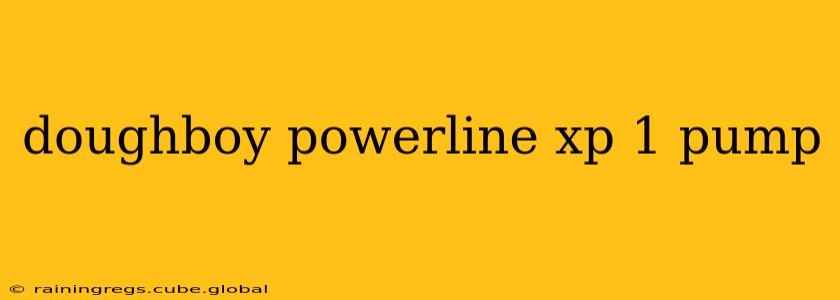 doughboy powerline xp 1 pump