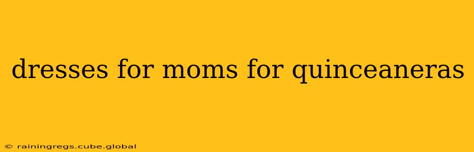 dresses for moms for quinceaneras