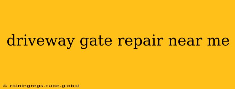 driveway gate repair near me