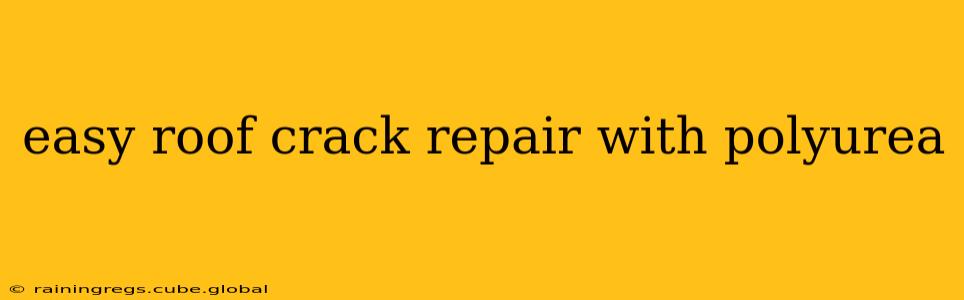 easy roof crack repair with polyurea