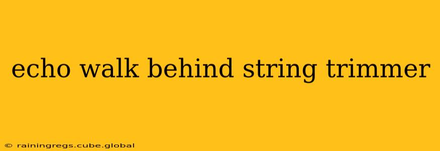 echo walk behind string trimmer