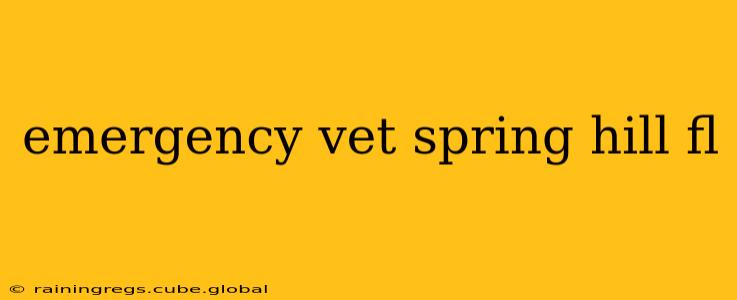 emergency vet spring hill fl
