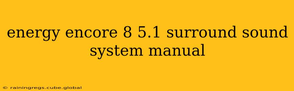 energy encore 8 5.1 surround sound system manual