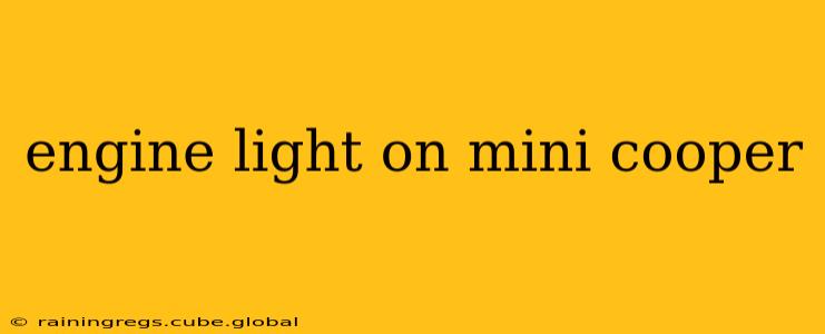 engine light on mini cooper