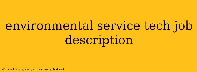 environmental service tech job description