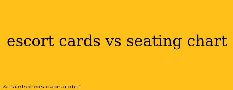 escort cards vs seating chart