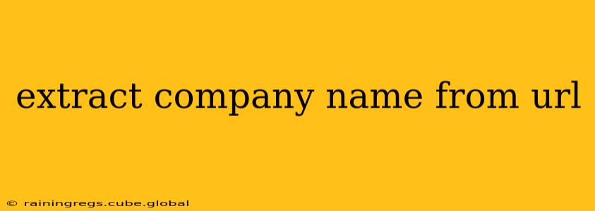 extract company name from url