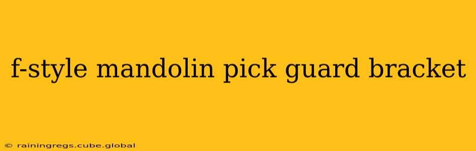 f-style mandolin pick guard bracket