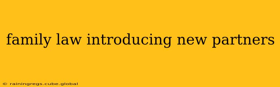 family law introducing new partners