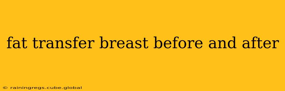 fat transfer breast before and after