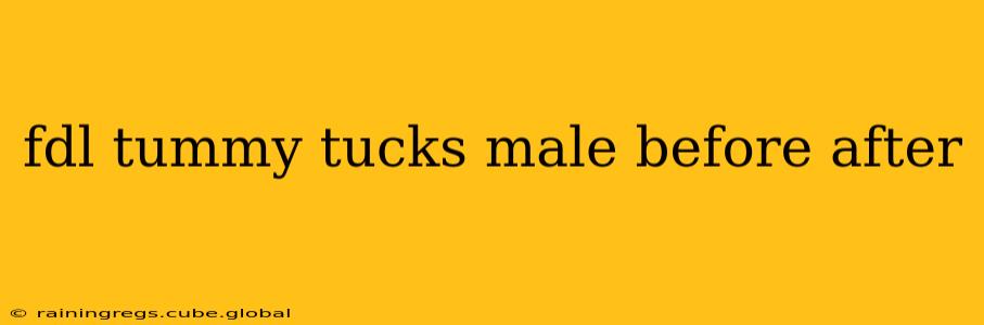 fdl tummy tucks male before after