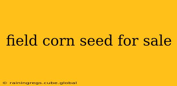 field corn seed for sale