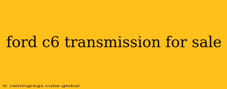 ford c6 transmission for sale