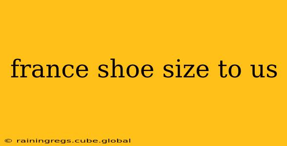 france shoe size to us