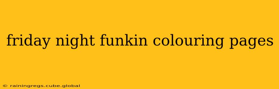 friday night funkin colouring pages