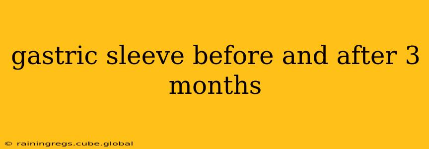 gastric sleeve before and after 3 months