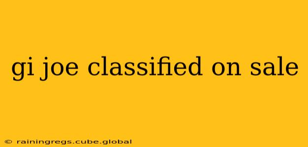 gi joe classified on sale