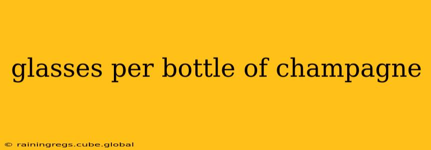 glasses per bottle of champagne