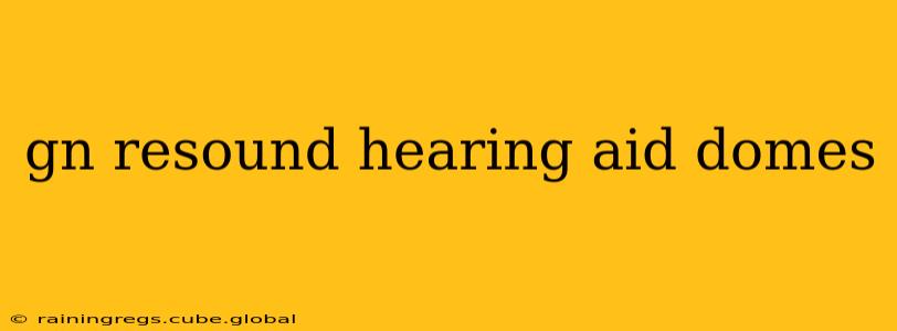 gn resound hearing aid domes