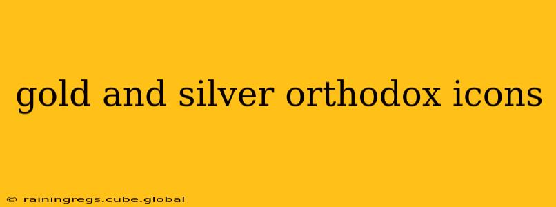 gold and silver orthodox icons
