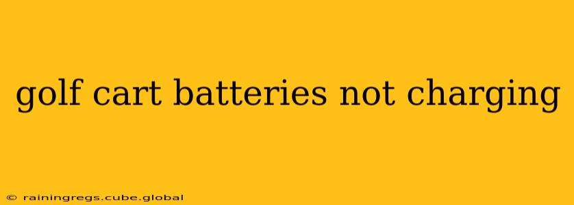 golf cart batteries not charging