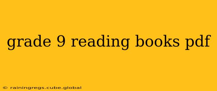 grade 9 reading books pdf