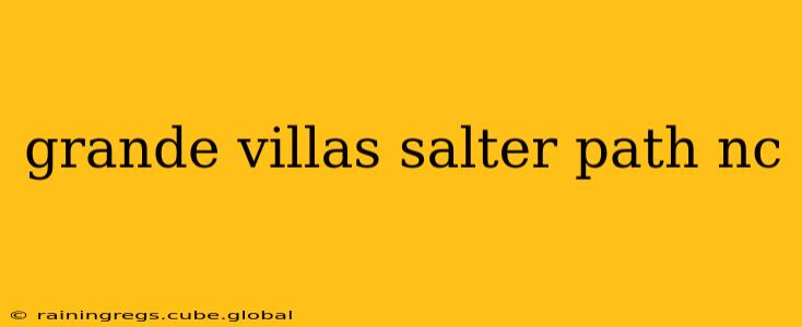 grande villas salter path nc