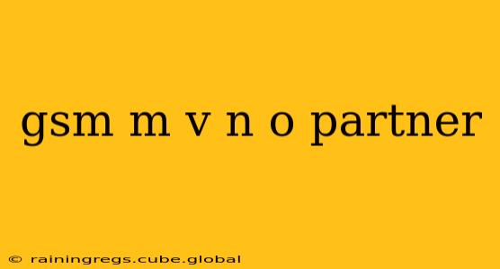 gsm m v n o partner