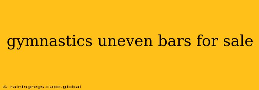 gymnastics uneven bars for sale