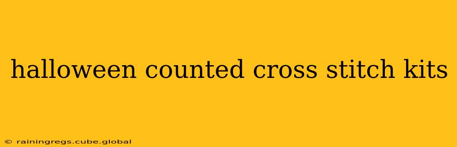 halloween counted cross stitch kits