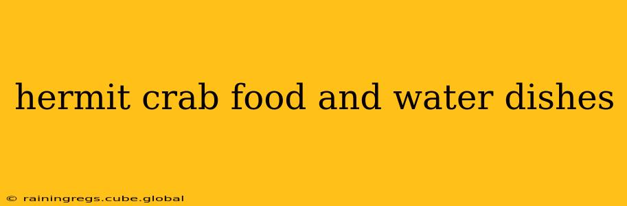 hermit crab food and water dishes