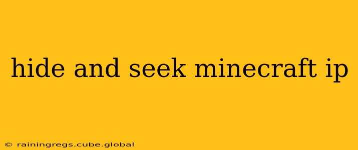 hide and seek minecraft ip