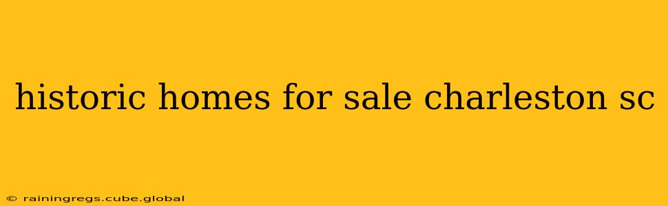 historic homes for sale charleston sc