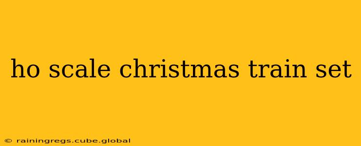 ho scale christmas train set
