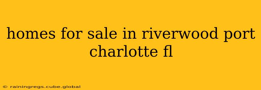 homes for sale in riverwood port charlotte fl